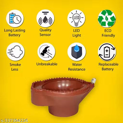 Premium Water Sensor LED Diya - Just Add Water & Let Your Home Glow!